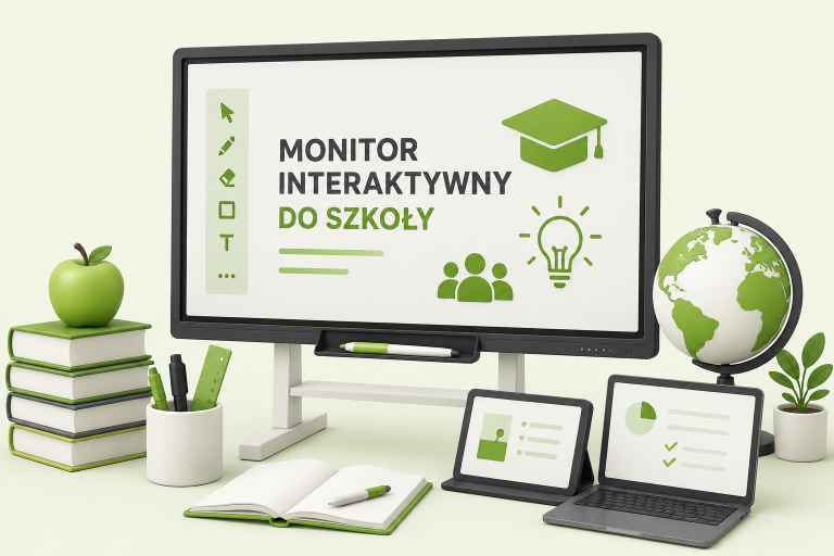 Monitor interaktywny do szkoły podczas lekcji